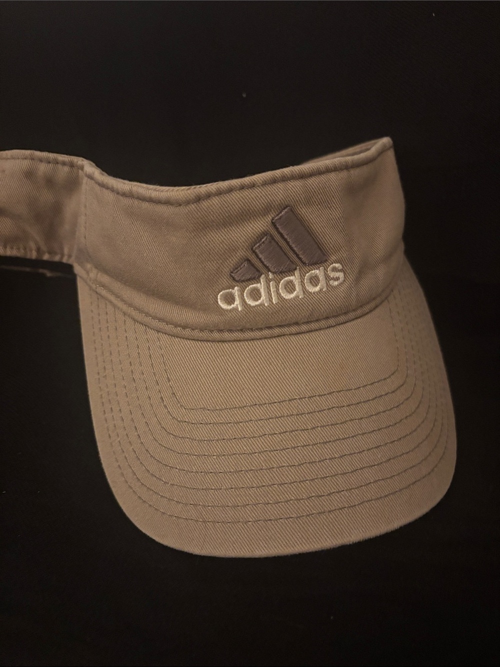 adidas Khaki/Tan Performance Visor